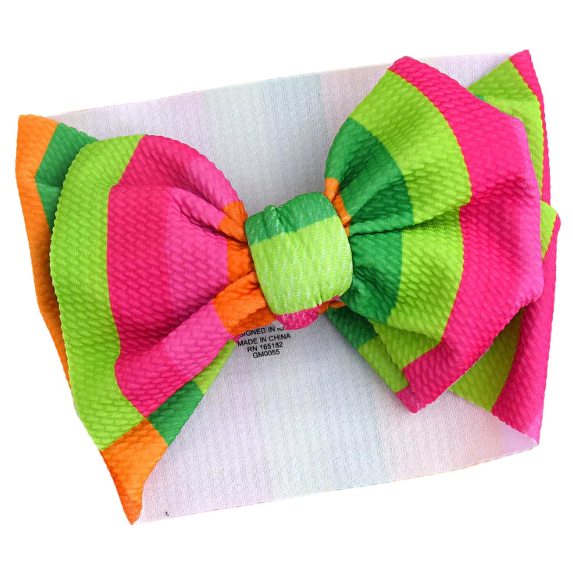 Baby Headwrap - Neon Stripes