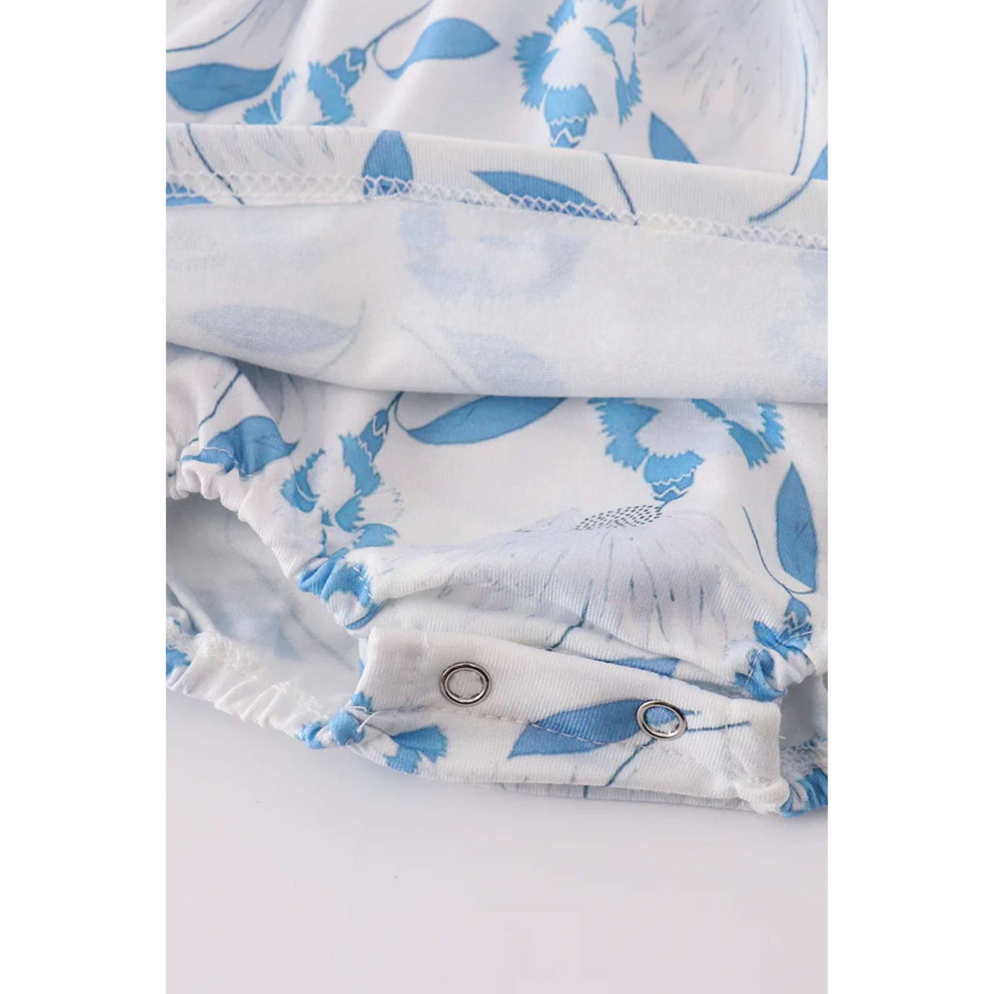 Mom and Me Blue Porcelain Bubble Romper