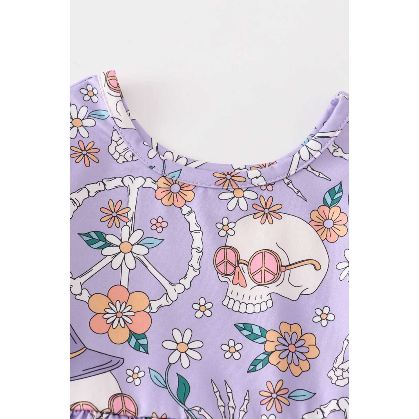 Groovy Skeleton Twirl Dress