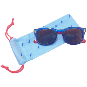 Blue Lightning Sunglasses (with Cleaning Case)