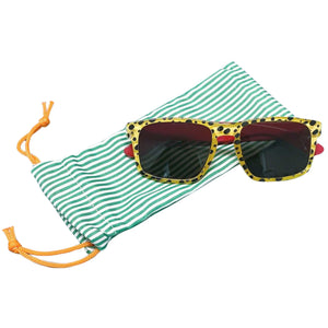 Yellow Cheetah Sunglasses (with Cleaning Case)