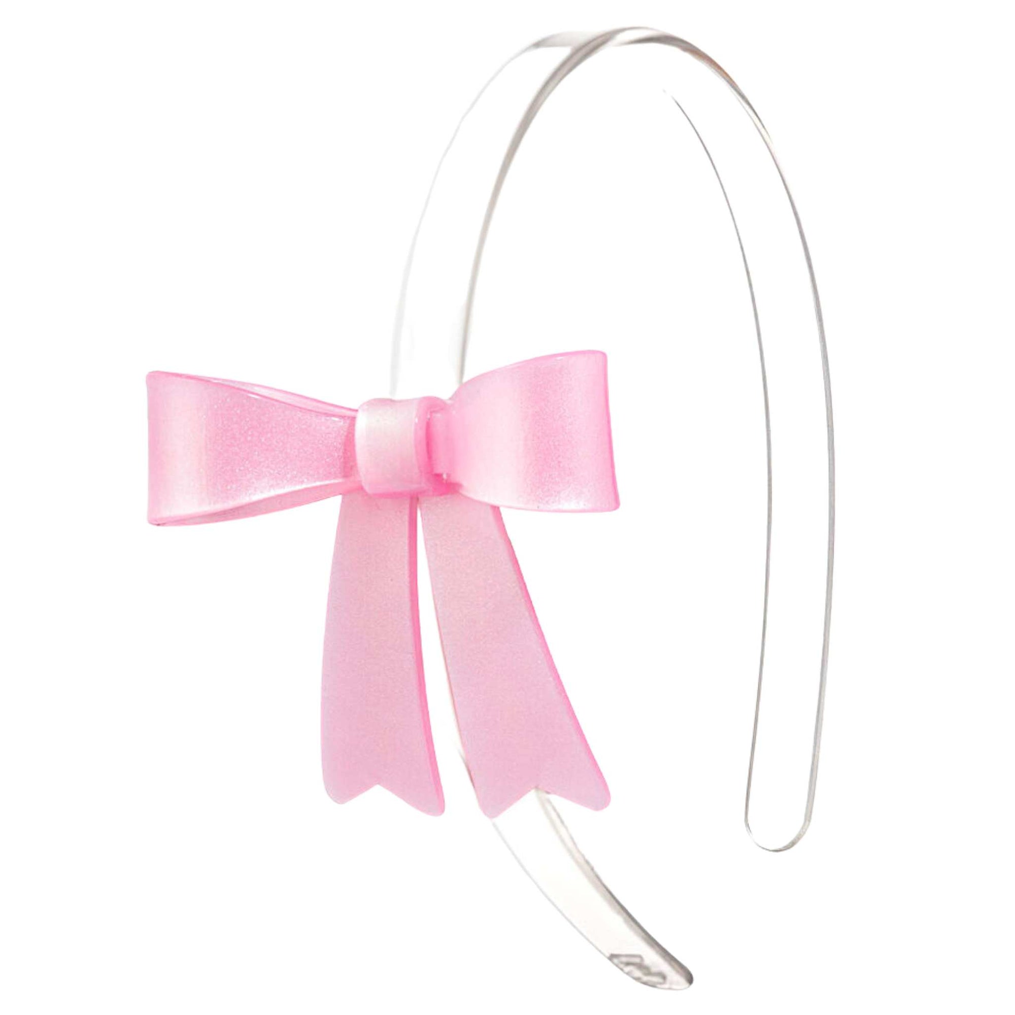 Pink French Bow Headband