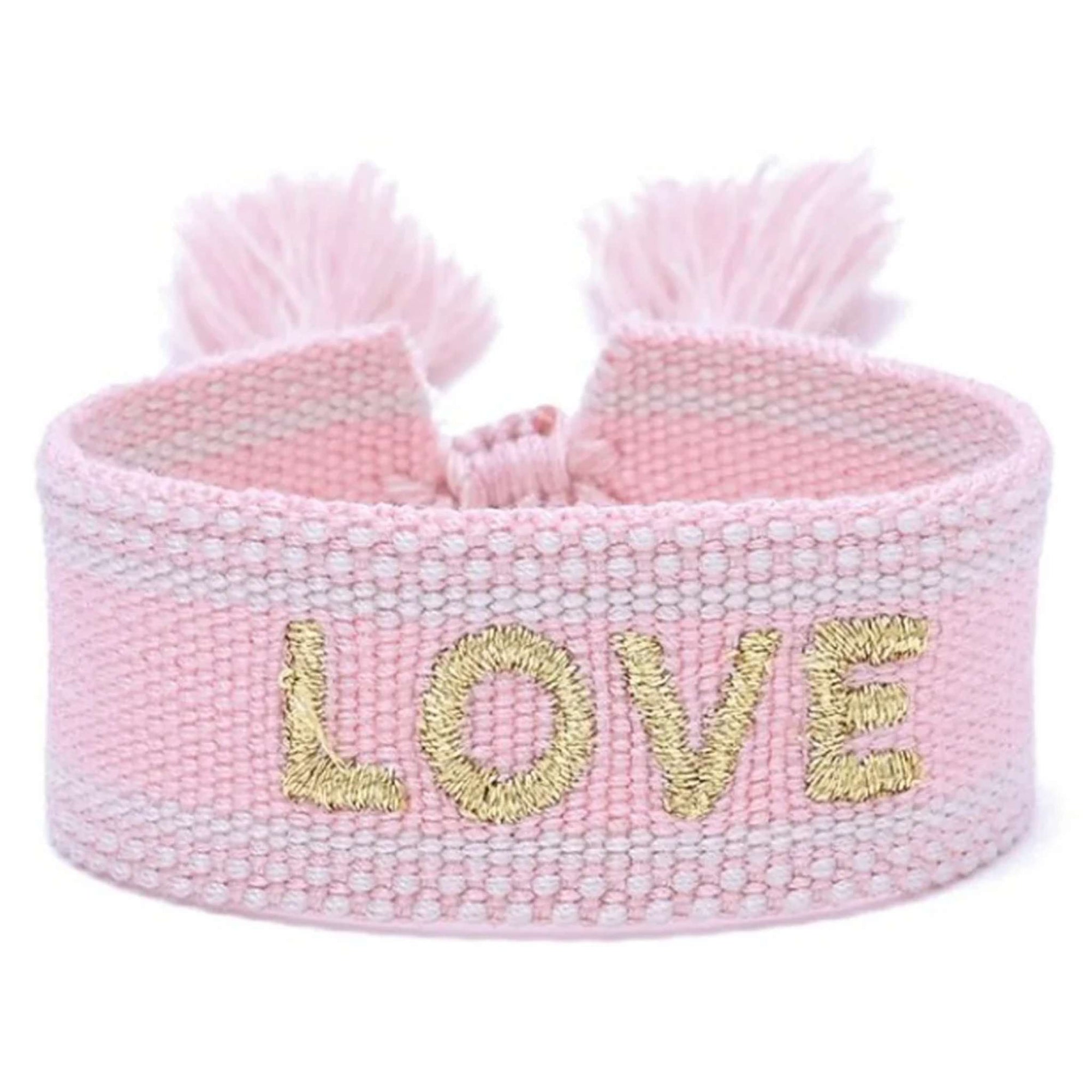 Woven Bracelet - Pink Love