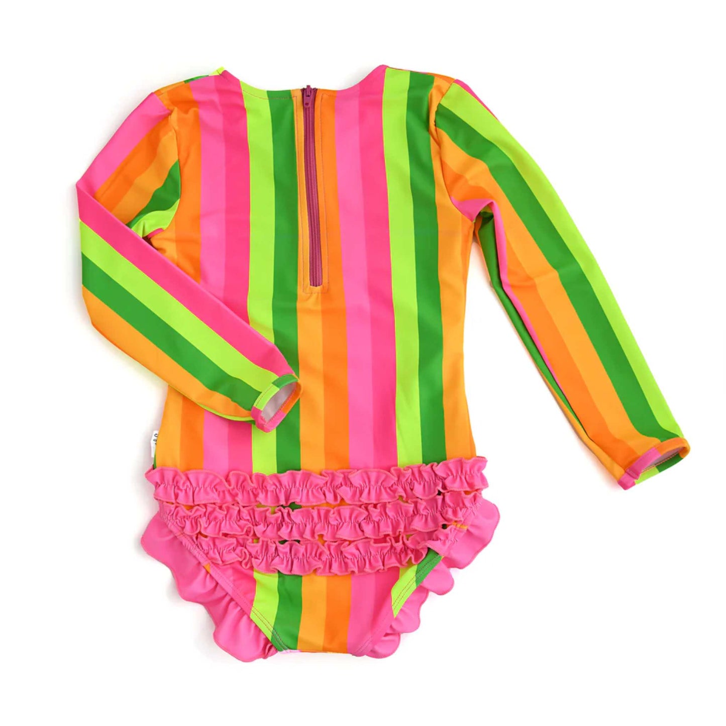 Rash Guard Swimsuit - Neon Stripes