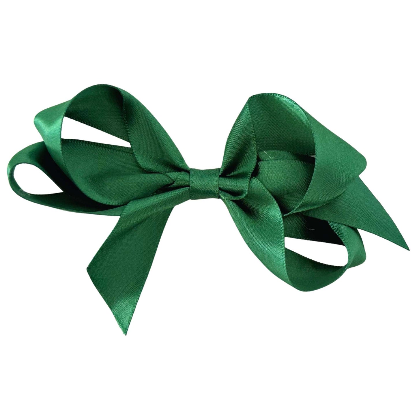 4" Forest Green Satin Bow