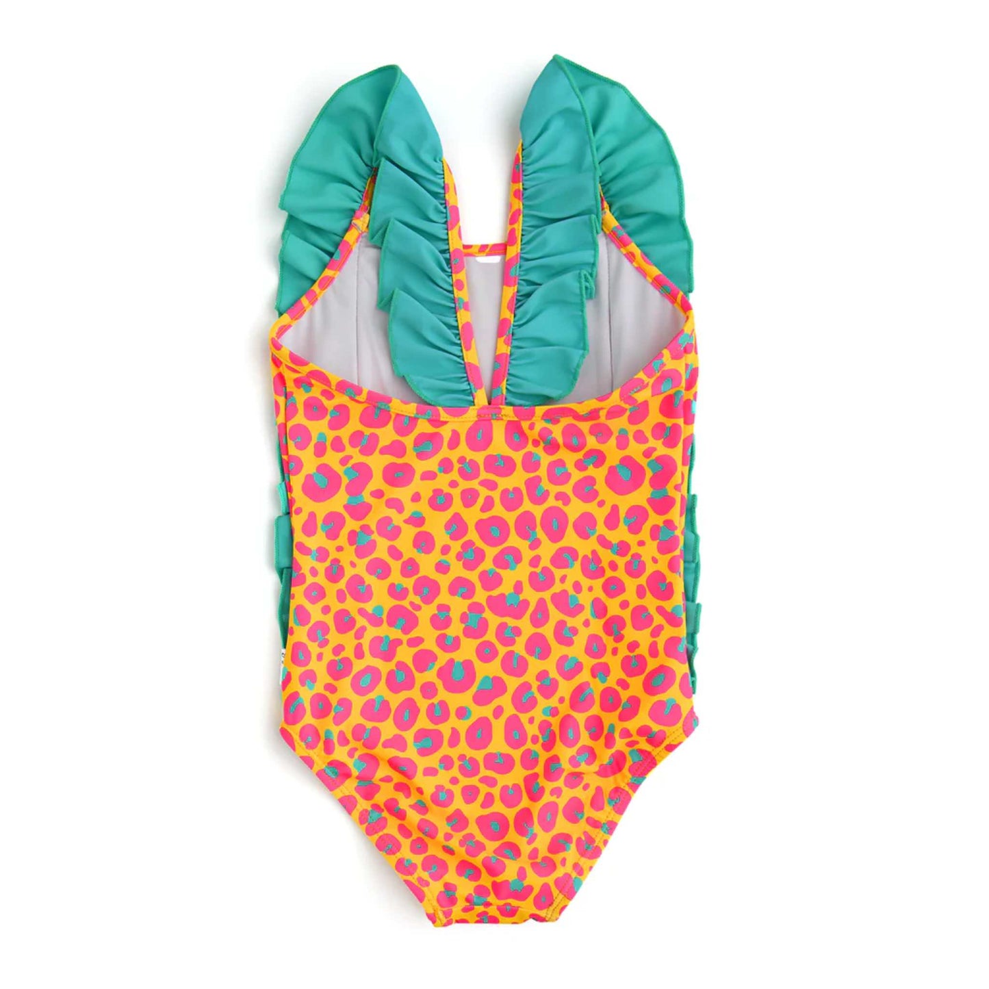 One-Piece Swimsuit - Orange Leopard