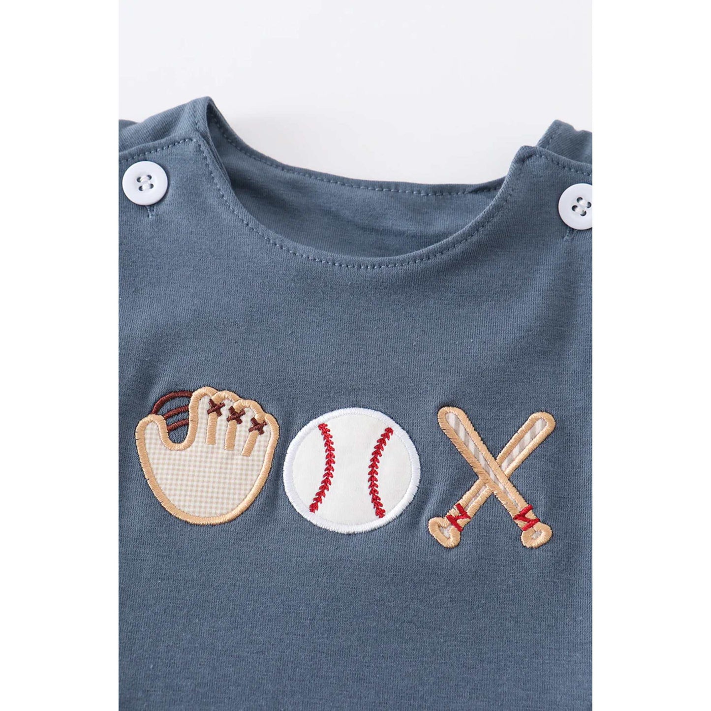 Baseball Pocket Romper