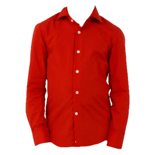 Long Sleeve Button Down - Red