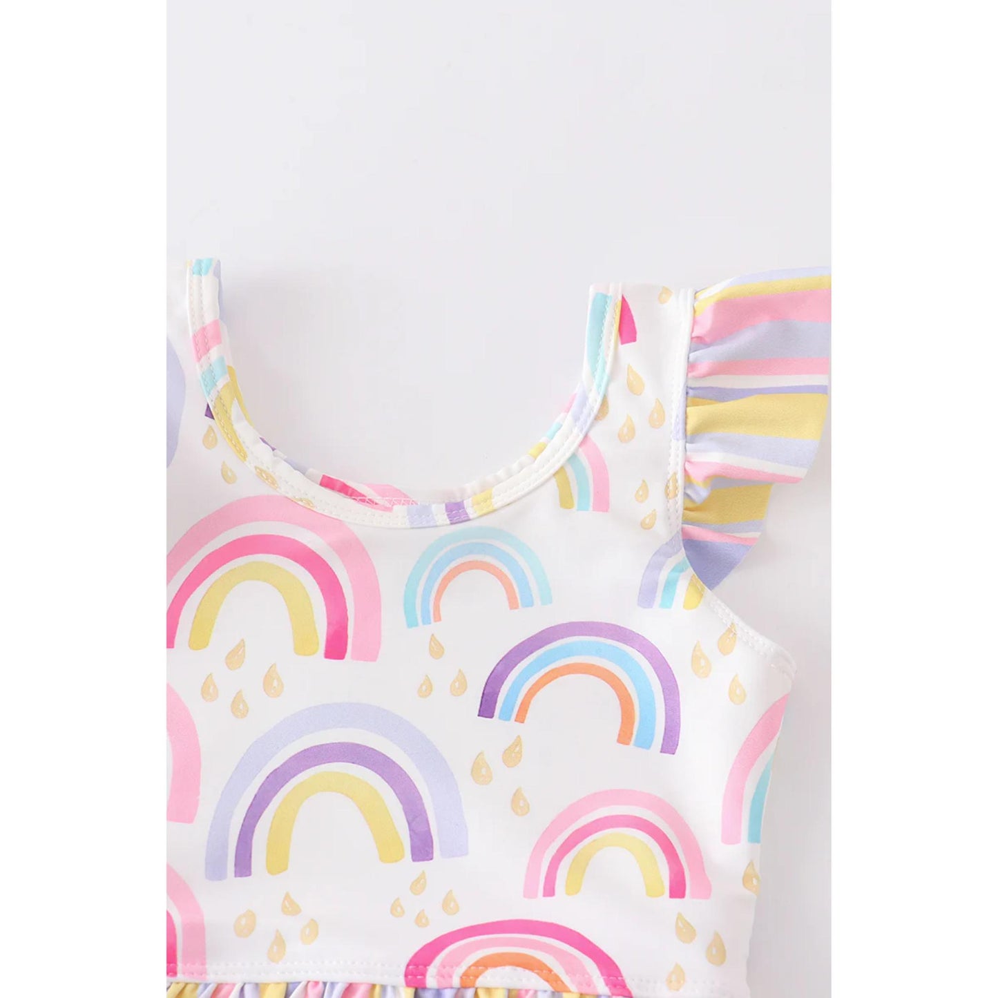 Rainbow Ruffle Swimsuit