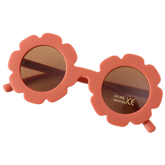 Retro Flower Sunglasses - Orange