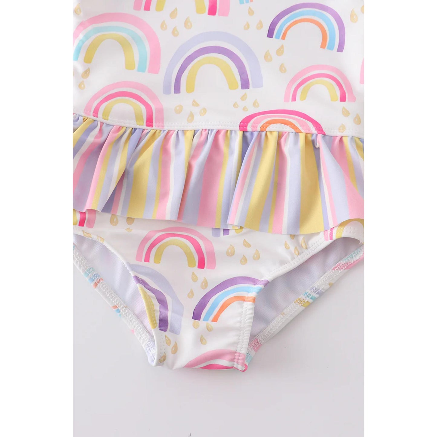 Rainbow Ruffle Swimsuit