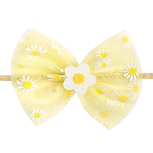 Daisy Bow Baby Headband