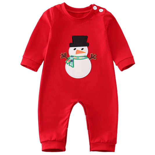 Snowman Holiday Romper