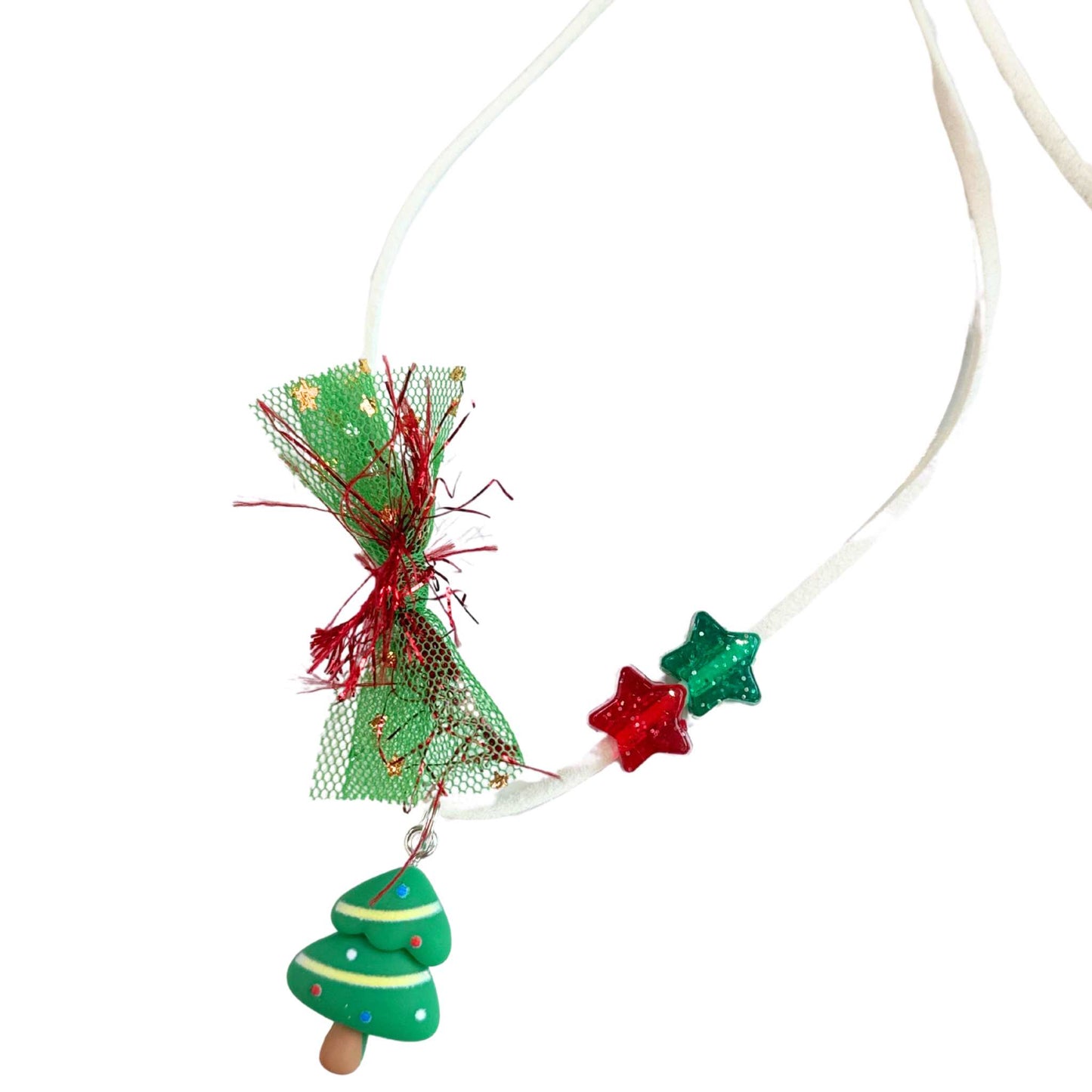 Knotted Holiday Charm Necklace - Tree