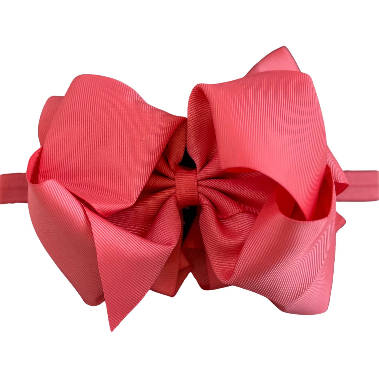 Jumbo 6" Double Bow Baby Headband - Watermelon