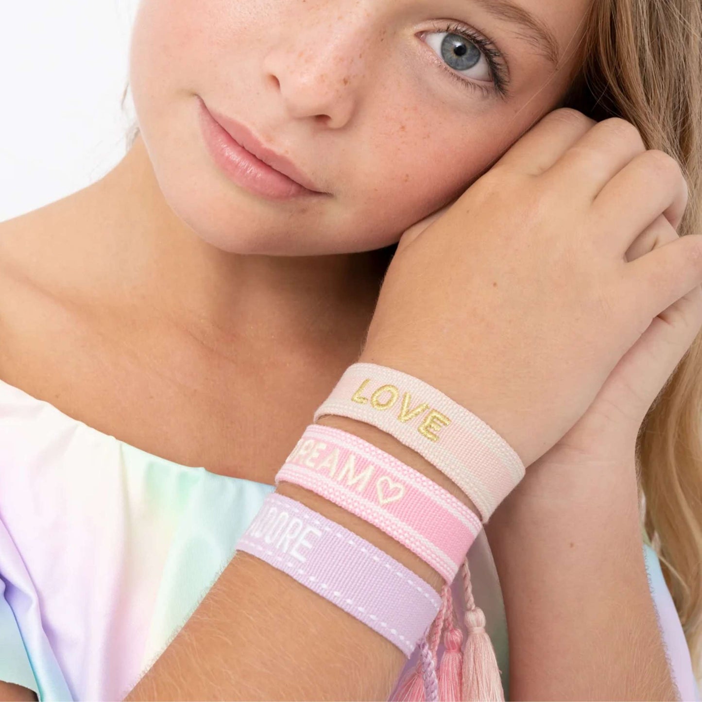 Woven Bracelet - Pink Love