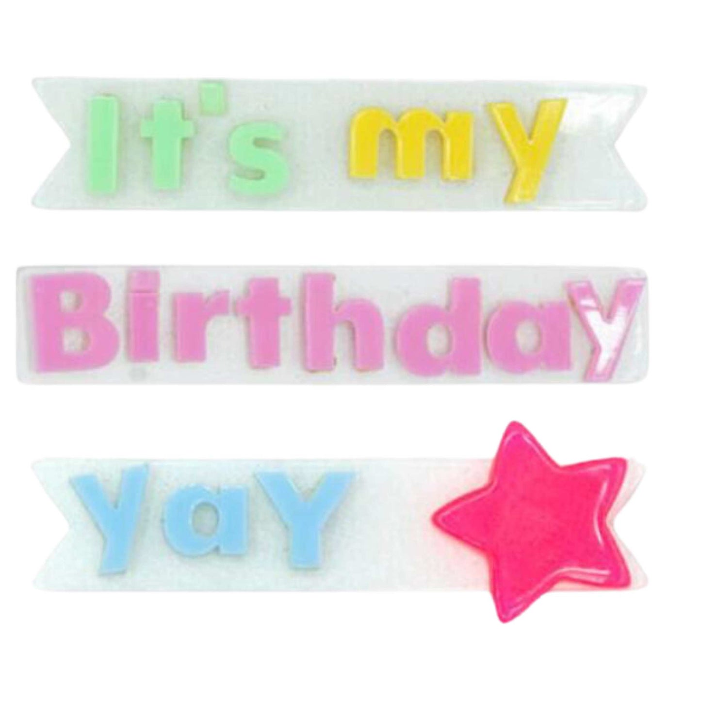 It's My Birthday Hair Clip Set