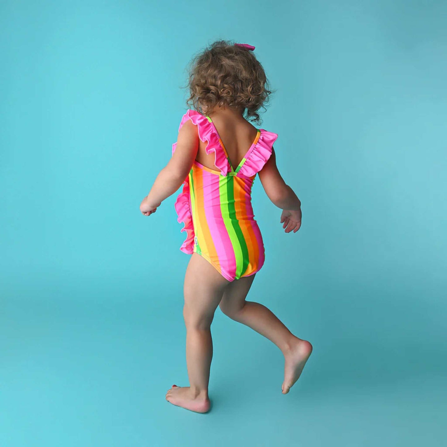 One-Piece Swimsuit - Neon Stripe