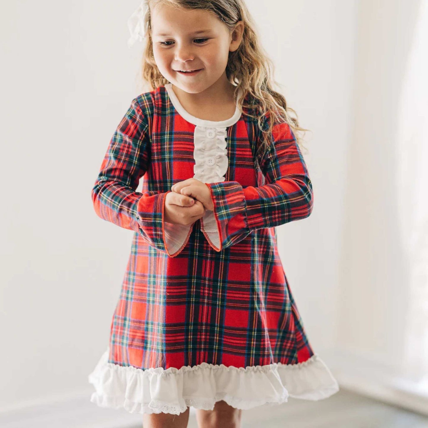 Tartan Nightgown with Bloomers