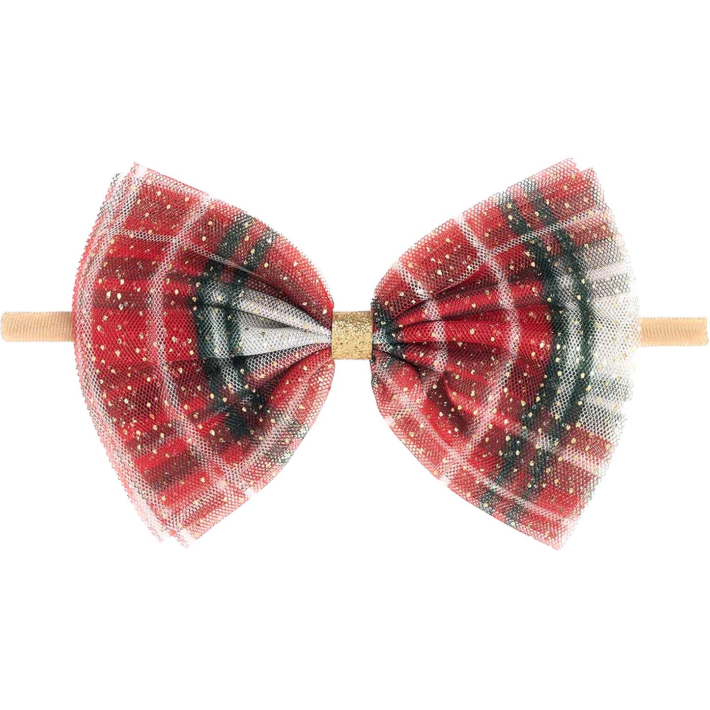 Christmas Plaid Baby Headband