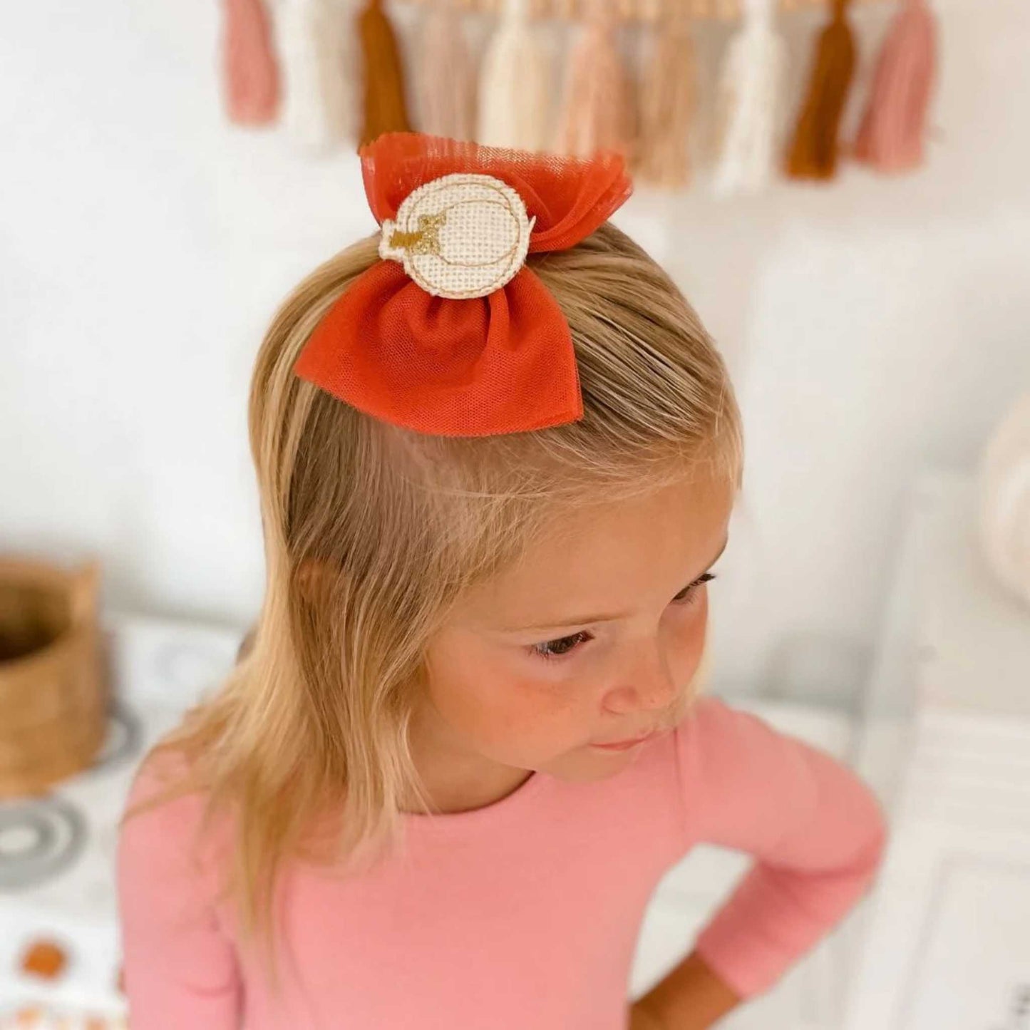 Pumpkin Tulle Headband