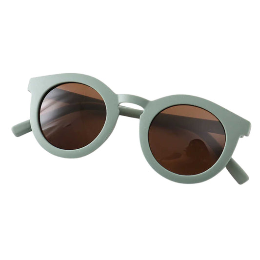 Adult Retro Round Sunglasses - Green