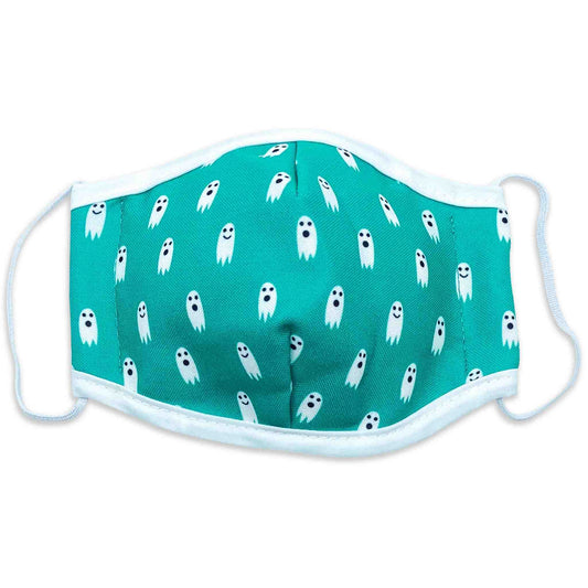 Child Reusable Face Mask (Teal Ghost) - Rocky and Jules