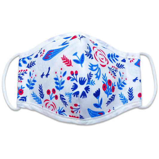 Child Reusable Face Mask (Birds + Flowers) - Rocky and Jules