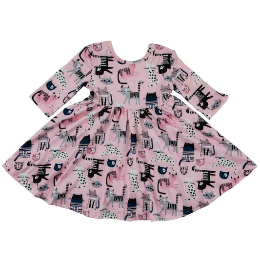 Kitty Crew Twirl Dress - Rocky and Jules