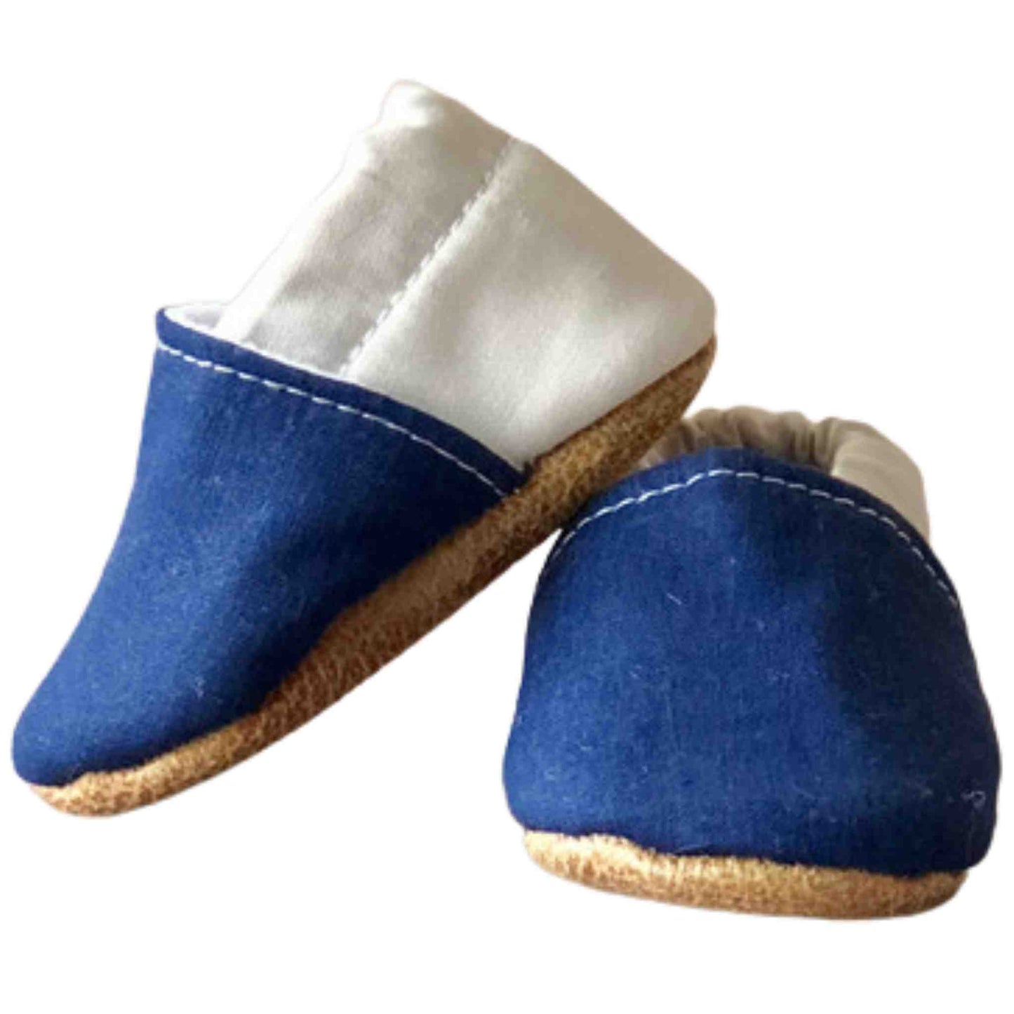 Modern Moccasins (Navy and Gray) - Rocky and Jules