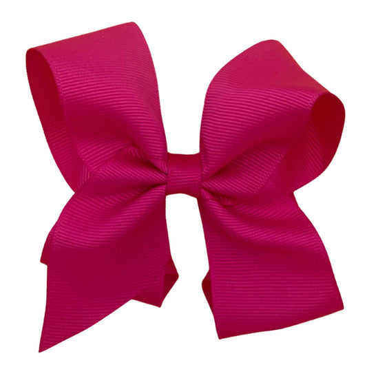 4" Hot Pink Bow