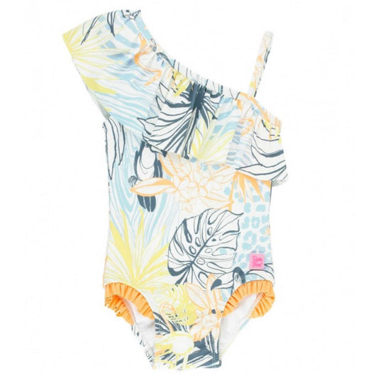 One Shoulder Swimsuit - Birds of Paradise