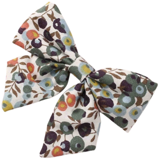 Sailor Bow (White Floral) - Rocky and Jules