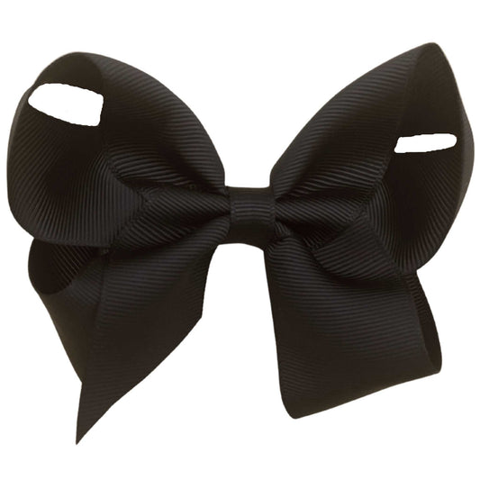 4" Black Bow