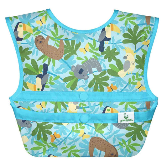 Snap + Go® Easy-wear Bib (Aqua Sloth Jungle) - Rocky and Jules