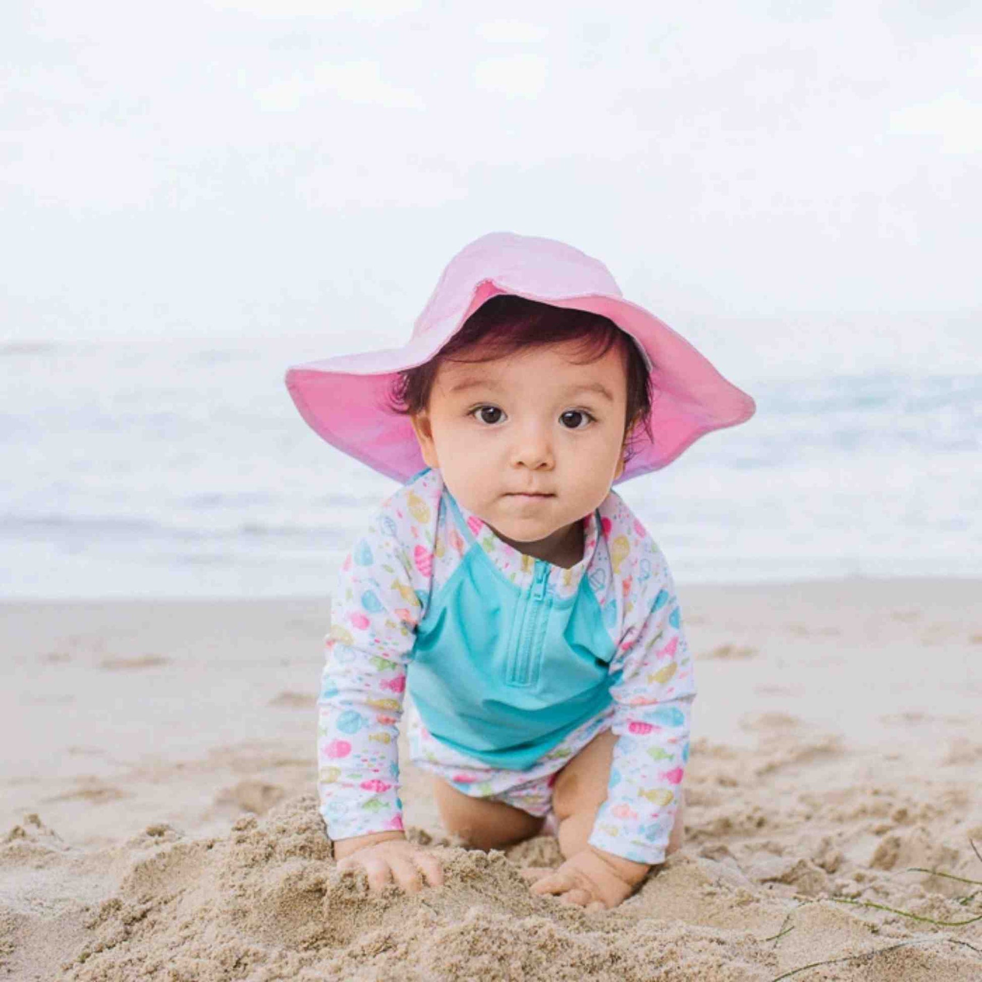 Brim Sun Protection Hat - Light Pink - Rocky and Jules