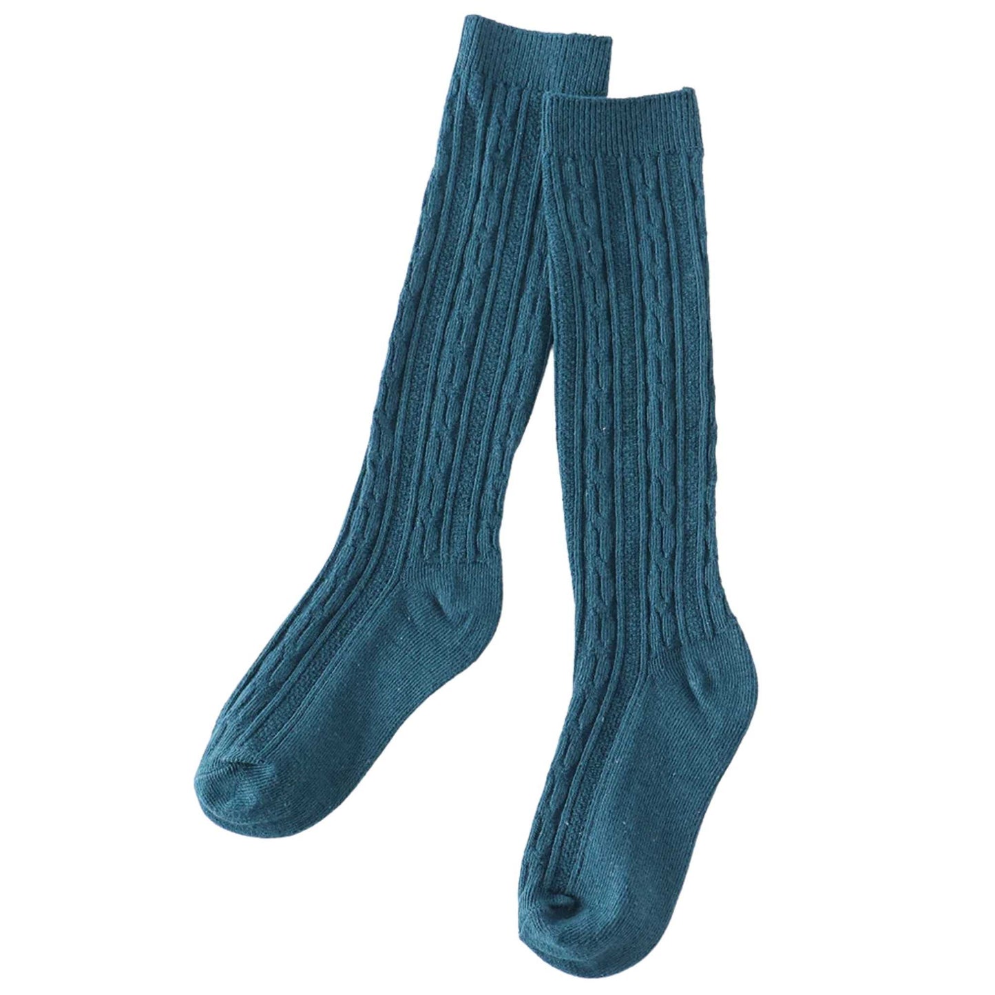 Knit Knee High Sock - Teal