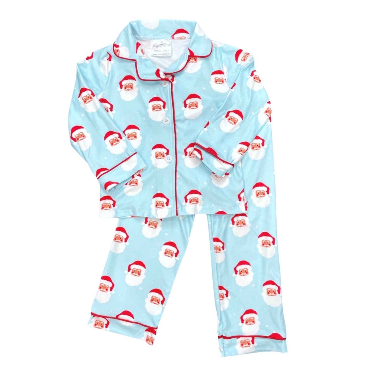 Jolly Santa Button Down PJs