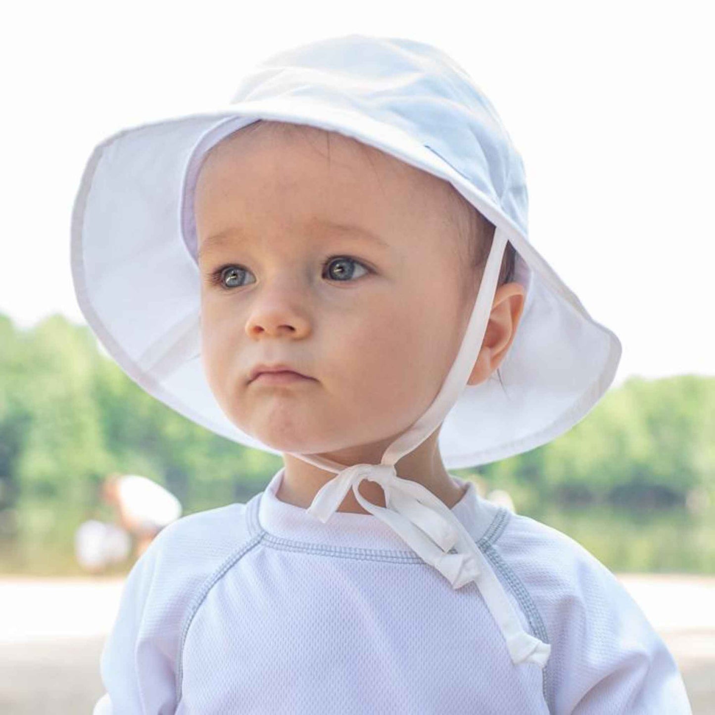 Bucket Sun Protection Hat - White