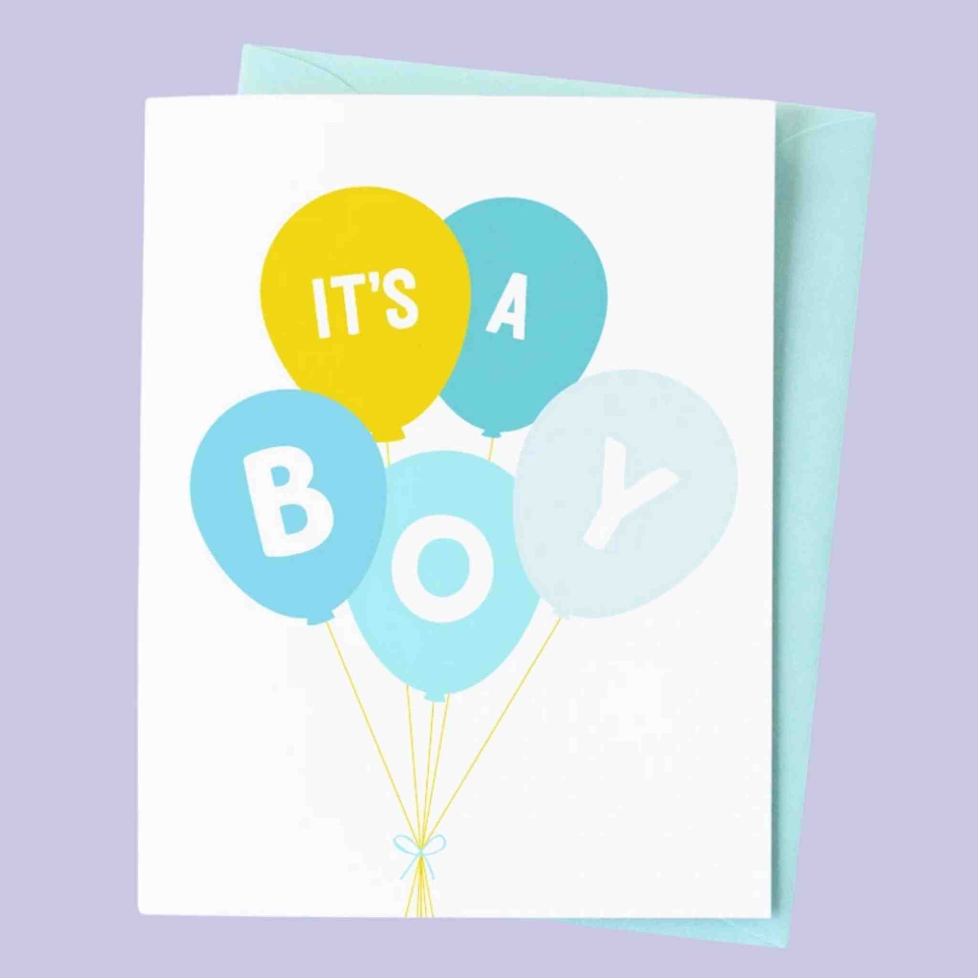 It's A Boy! Greeting Card - Rocky and Jules