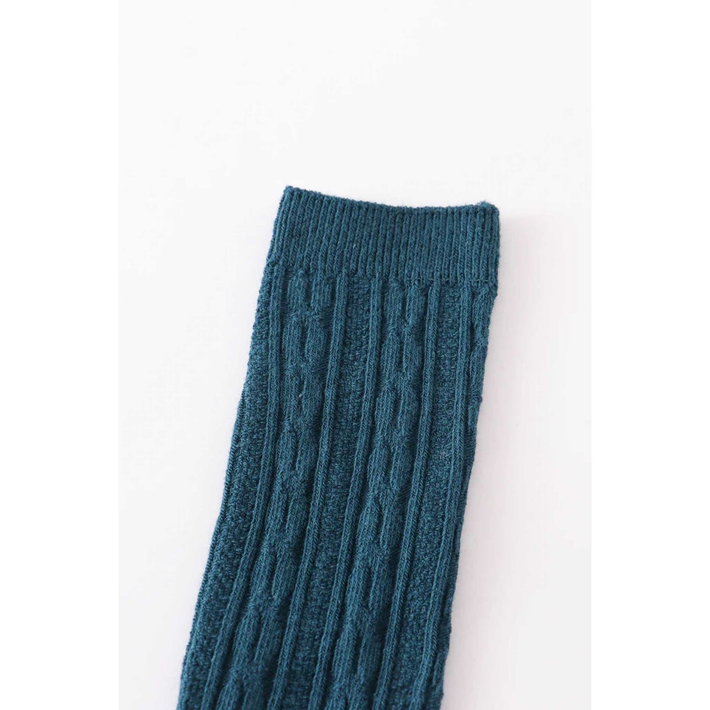 Knit Knee High Sock - Teal