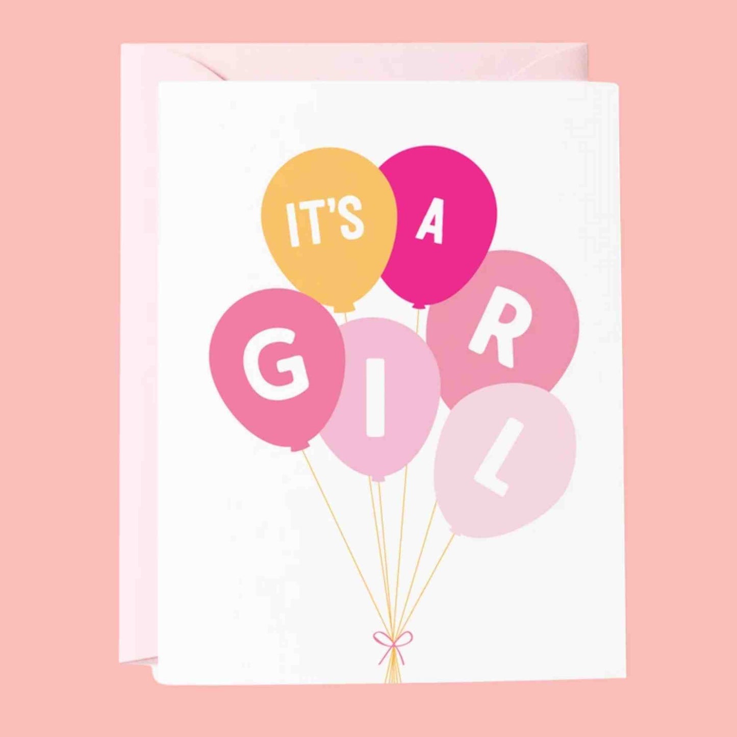 It's A Girl! Greeting Card - Rocky and Jules