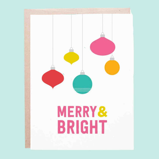 Merry & Bright Greeting Card - Rocky and Jules